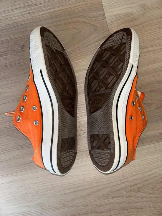 Converse Slip-On All Star Canvas Sneakers Unisex M-6 W-8 Orange Casual Athletic - Picture 8 of 10